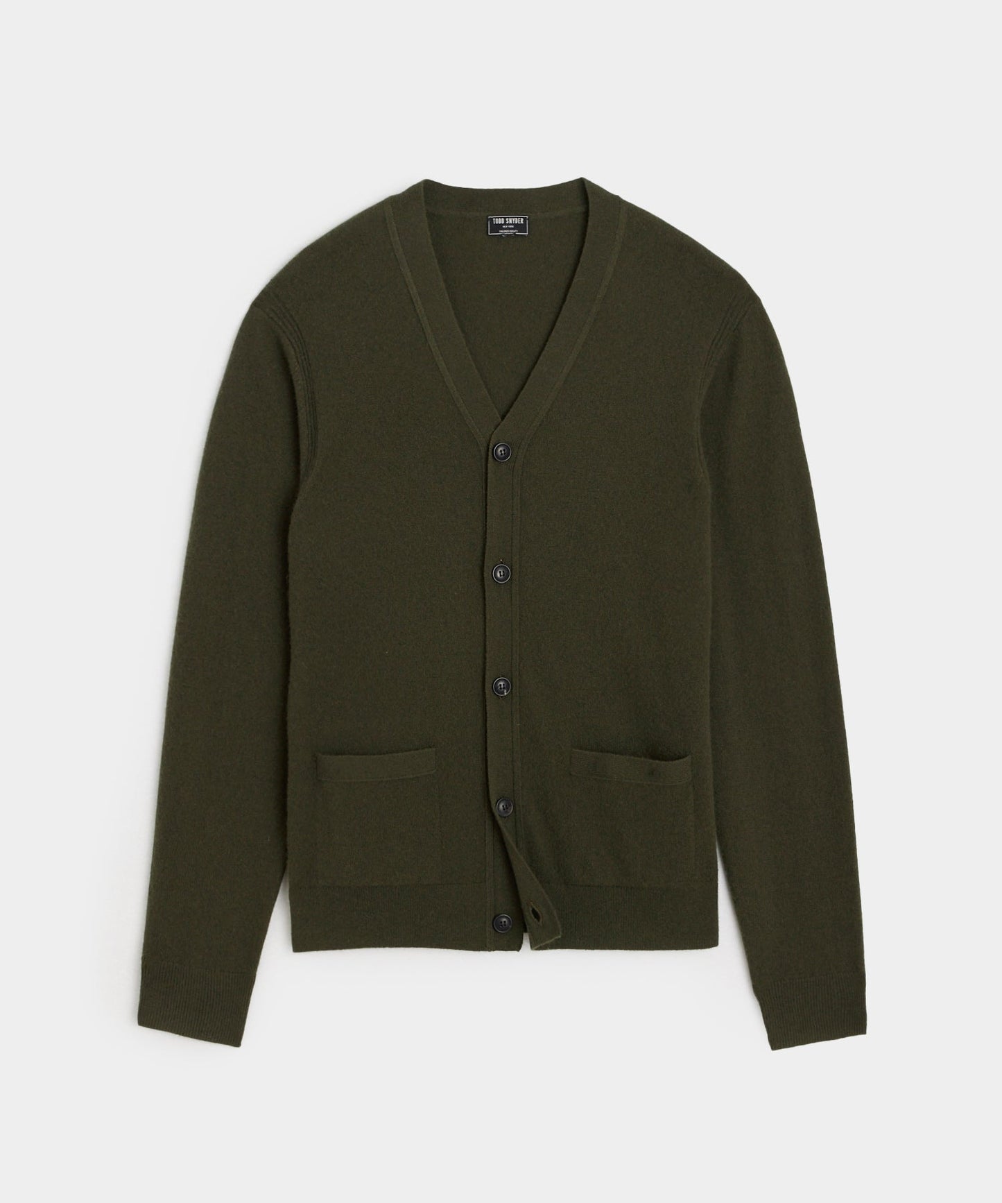 Cashmere Cardigan in Snyder Olive